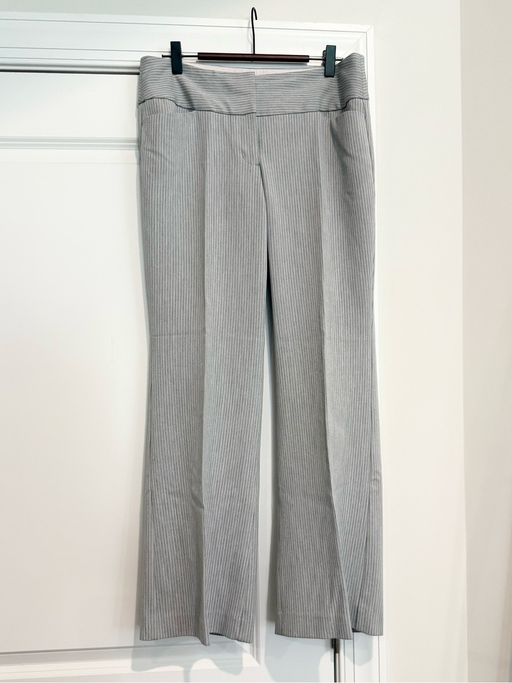 Express Pinstriped Studio Stretch Editor Pants